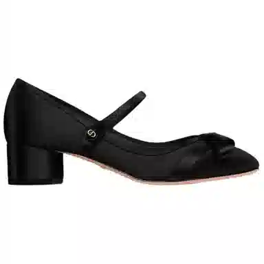 DIOR Lovely-D Satin Mary Jane 4cm Black