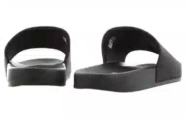 Versace Jeans Rubber Flat Slide Black
