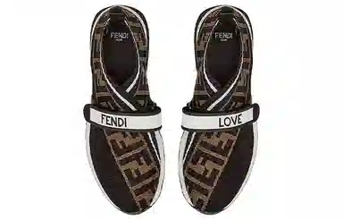 Fendi Mesh Mid Sneakers Black