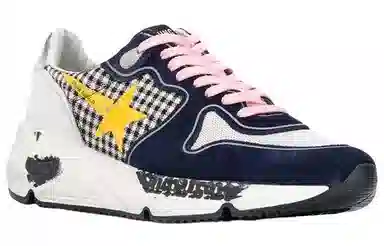 Golden Goose Running Sole White Blue