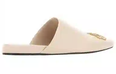 Balenciaga Slip-On Round Toe Sandals Beige