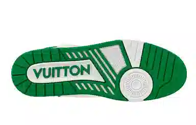 LOUIS VUITTON Trainer Low White Green