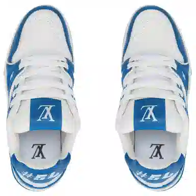 Louis Vuitton Trainer Lace-Up White Blue