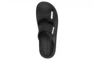 Alexander McQueen Hybrid Rubber Slide Sandals Black