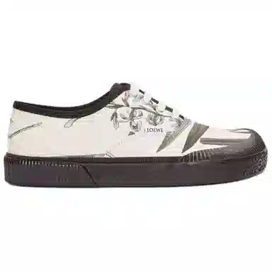 LOEWE Canvas Low Top Green