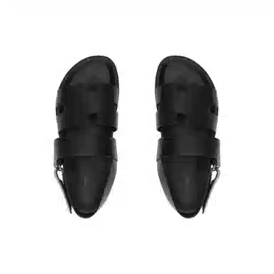 Hermes Genius Black Sandals