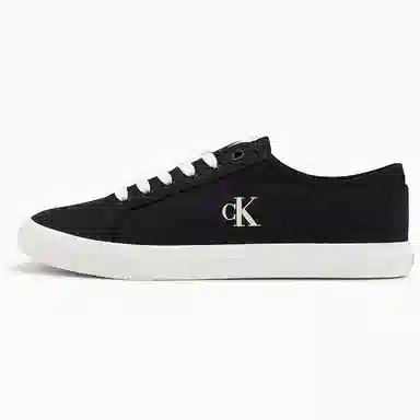 Calvin Klein Low Canvas Sneakers Black/White