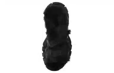 Balenciaga Track Sandal Fake Fur Black