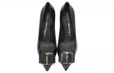 Ferragamo Zeri 70 Double Bow Pump