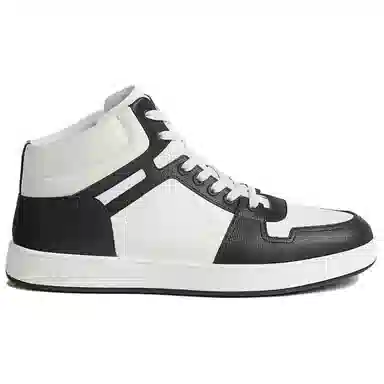 Hermes High-Top Leather Sneakers White