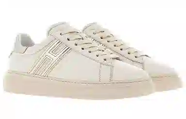 Hogan H365 Leather Lace-Up White Silver