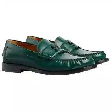 Gucci Interlocking Loafers Green