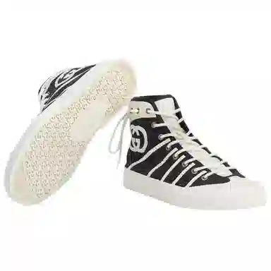 Gucci High-Top Sneakers Black White