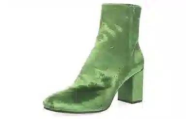 Balenciaga Velvet Ankle Boots Green