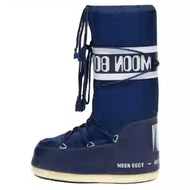 Moon Boot Lace-Up Mid Snow Boots Blue