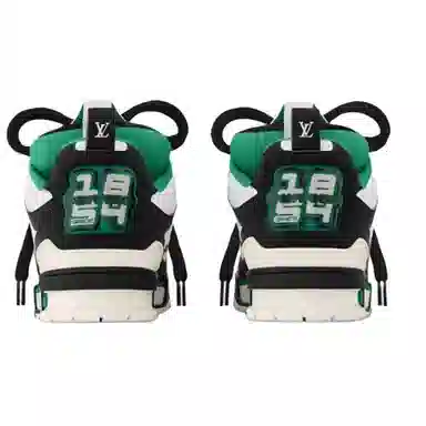 Louis Vuitton Skate Low Black White Green