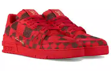 Louis Vuitton Trainer Low Red