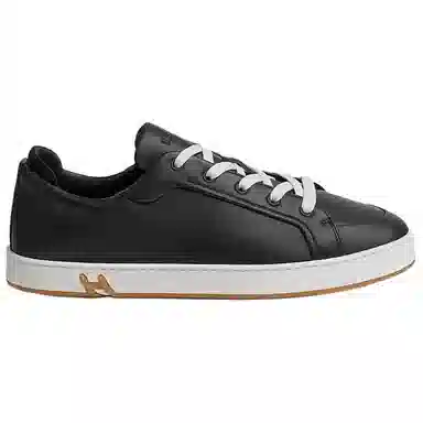 Hermes Calfskin Round Toe Low Sneakers Black