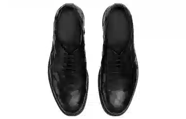 Bottega Veneta Tie Leather Oxford Black