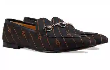 GUCCI Jordaan Double G Loafers Black