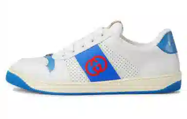 Gucci Low Top Sneakers White Blue
