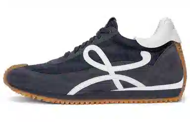 Loewe Low Top Leather Sneakers Blue