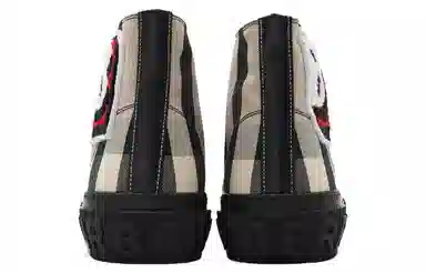 Burberry Plaid Canvas Sneakers