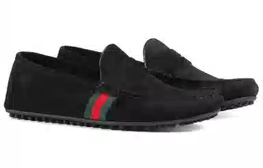 Gucci Suede Fashion Sneakers Black