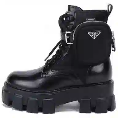 Prada Monolith Black Boots