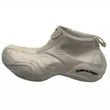 Balenciaga Basketball Mid Zip Sneakers Off-White