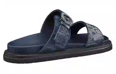 Dior Tears Denim Slides Blue