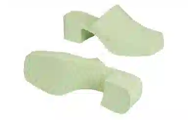 Gucci Green Slingback Clog Sandal