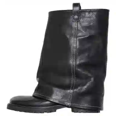 Acne Studios Folded Sleeve Ankle Boots Black