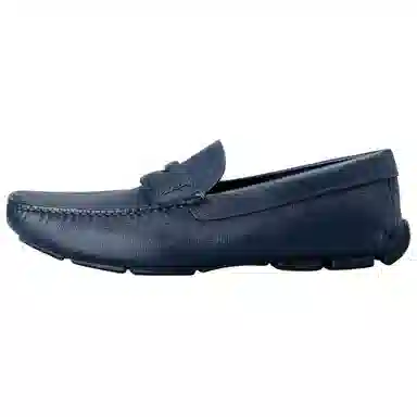 Prada Saffiano Loafers Blue