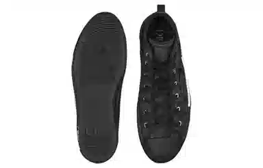 Dior B23 High Top Canvas Sneakers Black