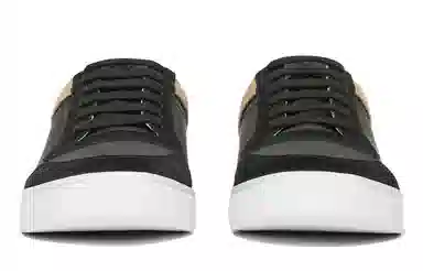 Burberry House Leather Sneakers Black Brown