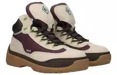 Dior Dean Leather Boots Natural