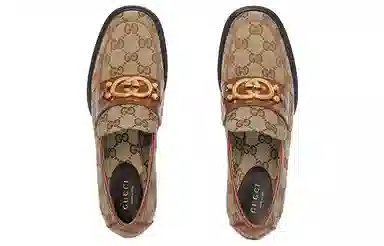 Gucci Interlocking GG Heels Brown