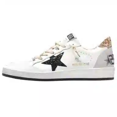 Golden Goose Ball Star Low Top Sneakers White Black