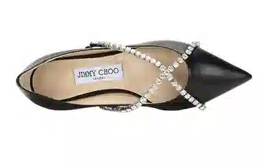 Jimmy Choo Genevi Flat Black