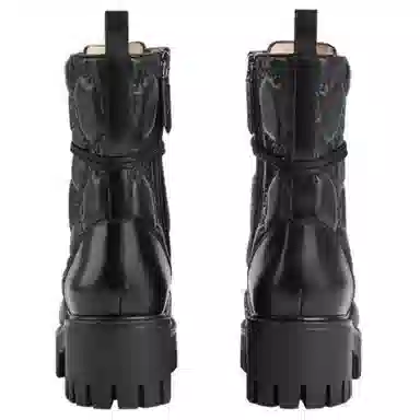 Gucci GG Print Leather Boots