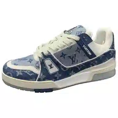 LOUIS VUITTON Trainer Blue White