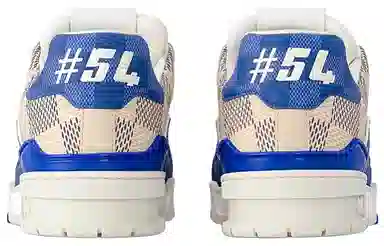 Louis Vuitton Trainer Low Blue Beige