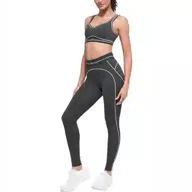 alo yoga Colorblock High Waist Leggings Black White