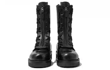 Valentino Martin Boots Black