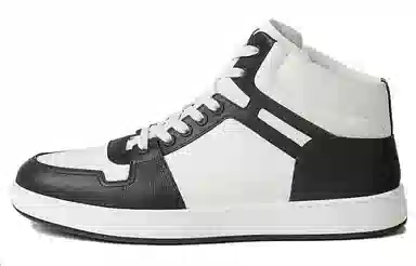 Hermes High-Top Leather Sneakers White