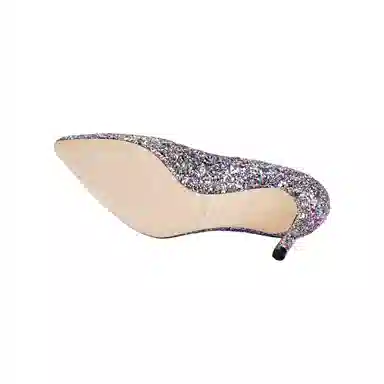 Jimmy Choo Romy Glitter Pointed Toe Heels