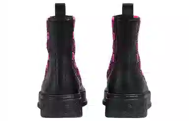 Gucci Chelsea Boots Black Purple