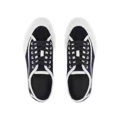 Hermes Get Suede Low Sneakers Blue White