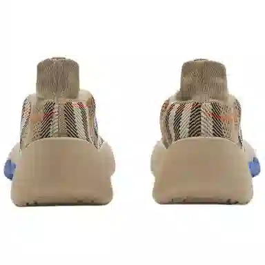 Burberry Round Toe Low Top Sneakers Brown